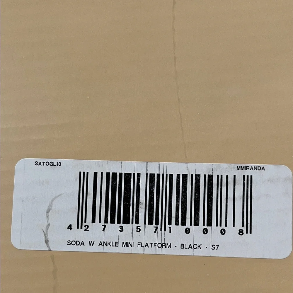 Soda Women's Black Chester-S Wedge Sandals/NIB/7 - Picture 15 of 15